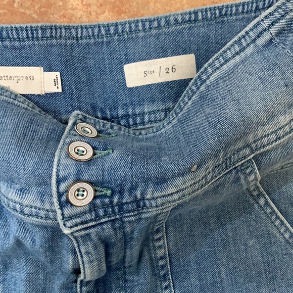 Anthro | Pilcro Button Fly Crop High Waist Size 26 - Picture 4 of 5